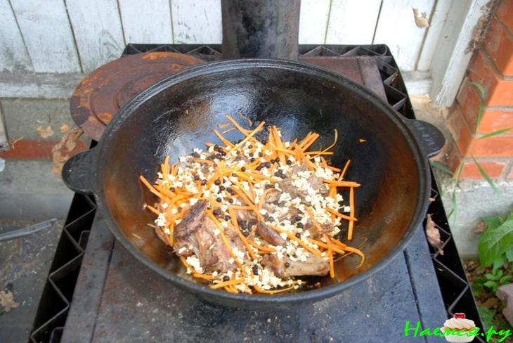 Супчик из дикой утки на огне