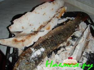 Рыба запеченая в соли