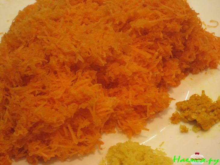 Морковный тортик с белковым кремом