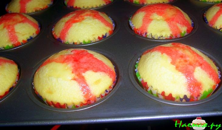 Рождественские маффины с желе