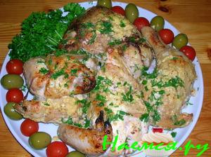 Мясо цыпленка в йогуртовом соусе