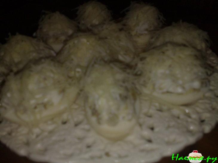 Яйца фаршированные грибами