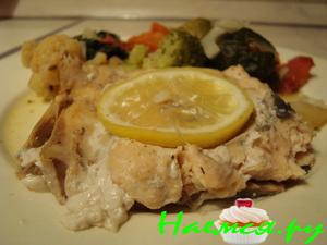 Филе горбуши на пару