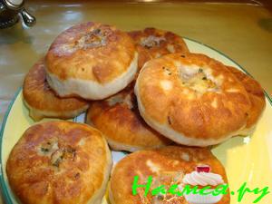 Грибные "беляши" или открытые пирожки с грибами