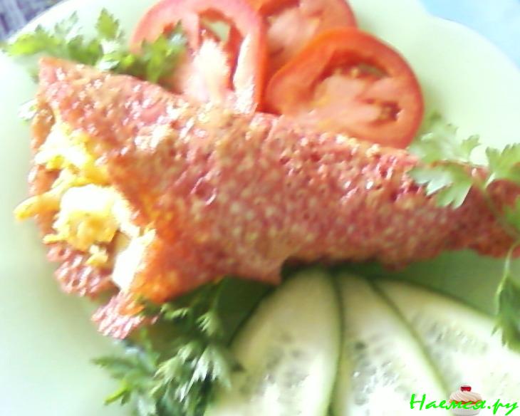 Салат "Рыбный рог"