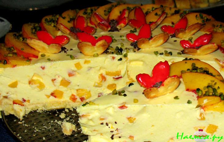 Торт "Лето" (Манго-нектариновый чизкейк)