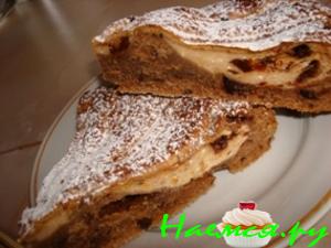 Шоколадный кекс с творожно-апельсиновой начинкой Шоколадный кекс с творожно-апельсиновой начинкой