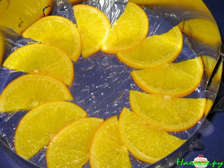 Торт с малиной и глазированными апельсинами «Солнышко для Иришки»