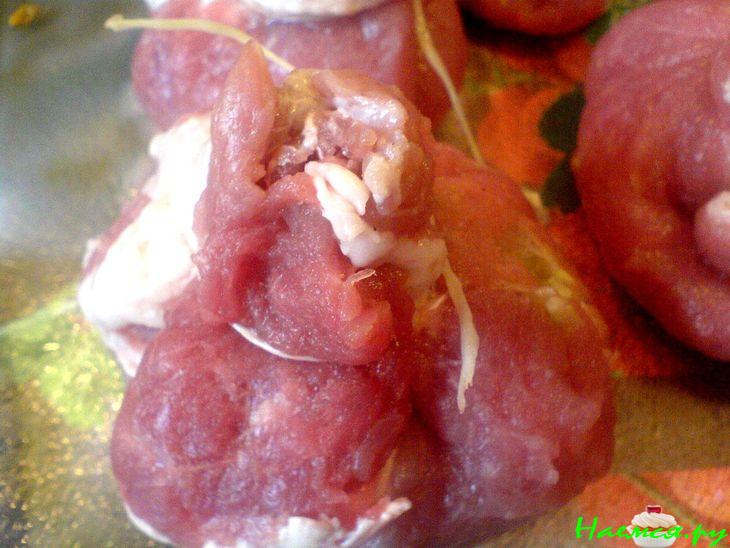 Мясные торбынки (мешочки) по-селянски