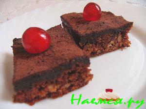 Двуслойные трюфельные брауни