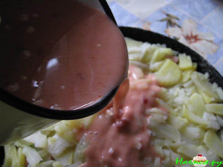 Постная картофельная запеканка