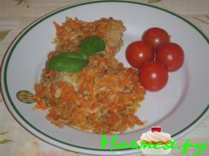 Рыба по-гречески с томатной пастой