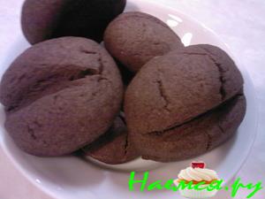 Печенье шоколадное "Кофейные зёрна"