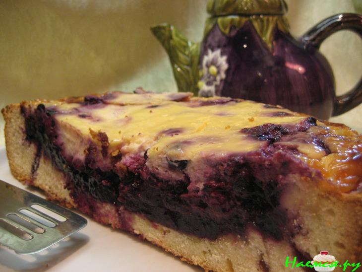 Пирог с черникой