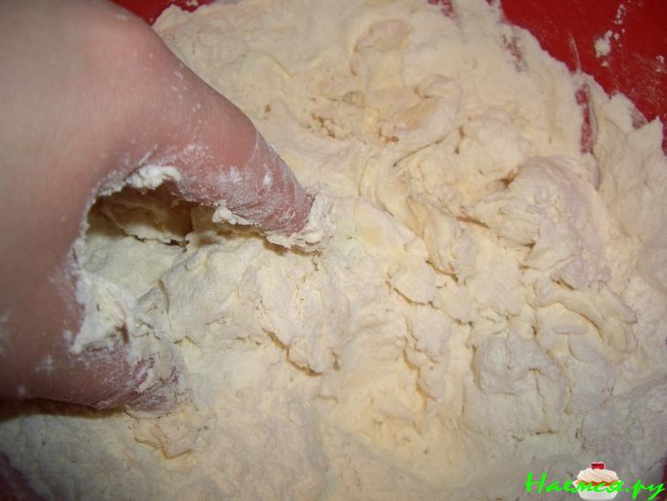 Пирог с плавлеными сырками