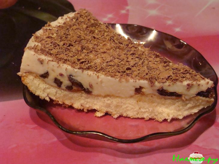 Пирог творожный с черносливом "Нежность"