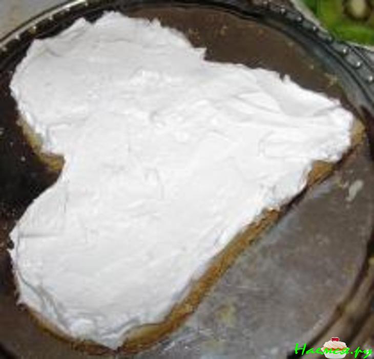 Торт "Валентинка" с мандаринами и киви