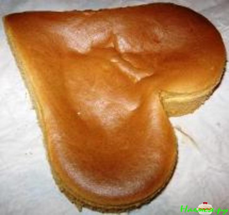 Торт "Валентинка" с мандаринами и киви