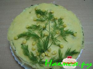 Картофельная запеканочка "Мимозка"