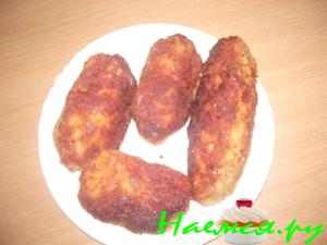 Котлеты мясные с творогом