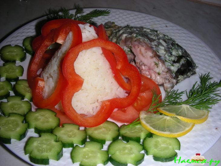 Чесночно-укропный карп