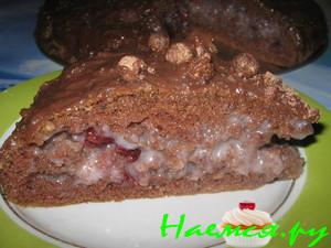Торт шоколадный 'Пьяная вишня'