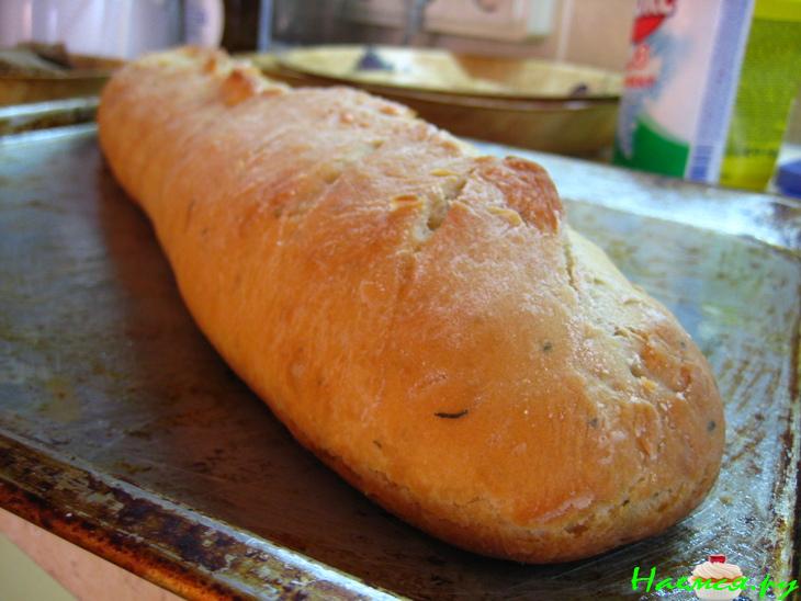 Фокачча с чесноком и укропом