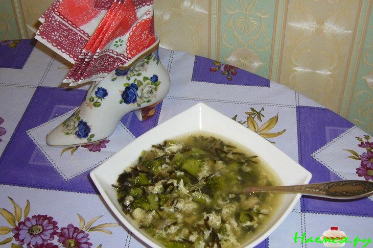 Суп рыбный густой с морской капустой Суп рыбный густой с морской капустой