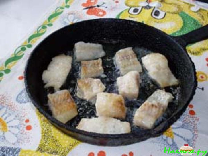 Треска с кабачками и сыром