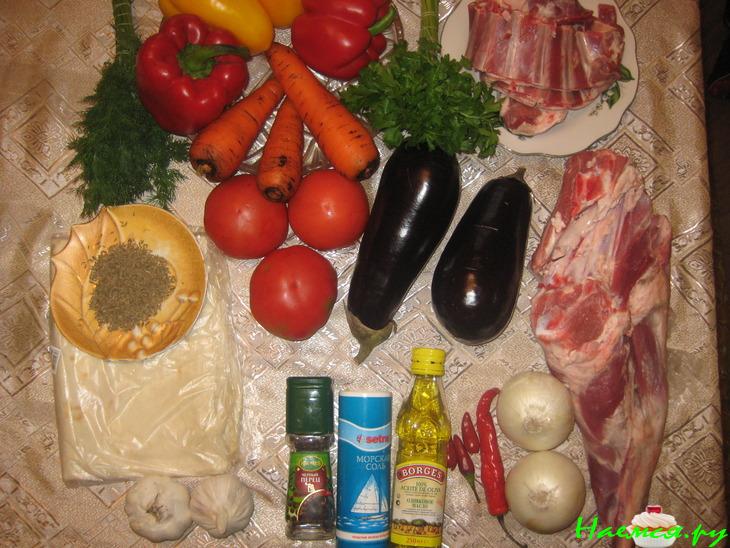 Рагу баранина с овощами