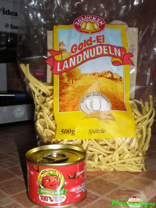 Сердечки с лапшой