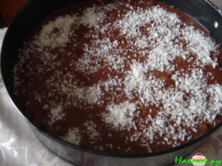 Шоколадно - кокосовый торт (турецкий шоколадный пирог)