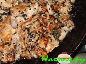 Куриное филе, маринованное в красном уксусе...