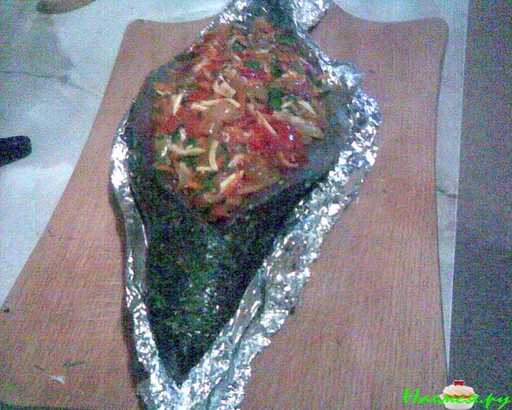 Пеленгас с пикантной овощной начинкой