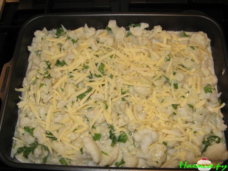 Пудинг из цветной капусты