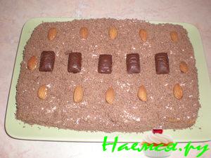 Торт из печенья с творожным кремом