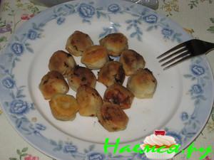 Жареные пельмени