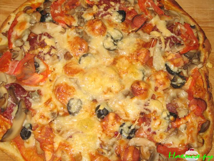 Пицца из дрожжевого теста