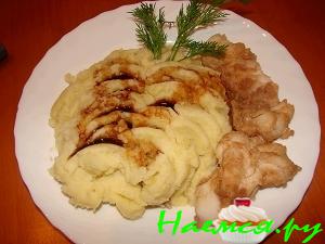 Треска замаринованная и приготовленная на пару