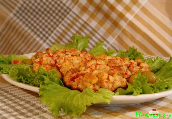 Крабовые котлетки с горчицей и лимоном Крабовые котлетки с горчицей и лимоном