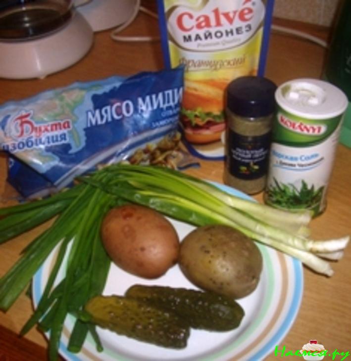 Салат "Мидии и Ко"