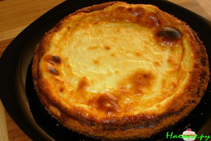 Пирог творожный с йогуртом