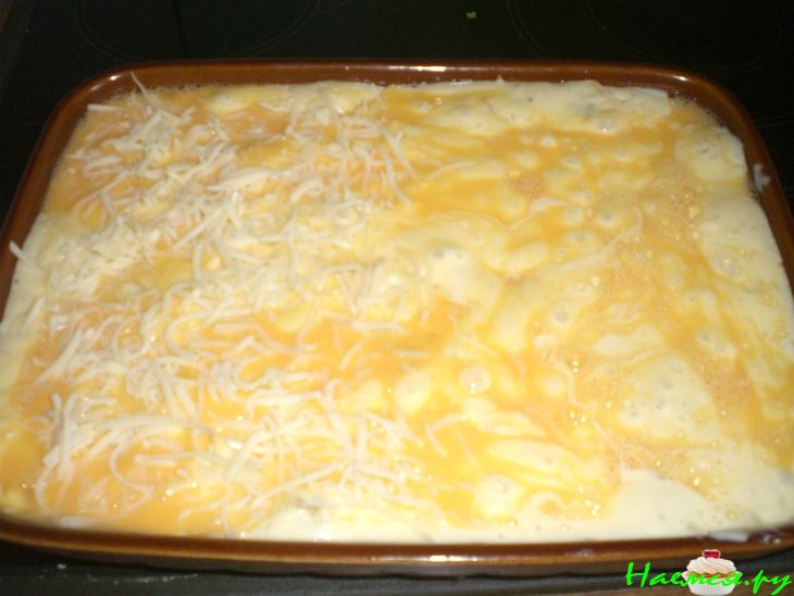 Пирог с шампиньонами, фаршем и капустой Пирог с шампиньонами, фаршем и капустой