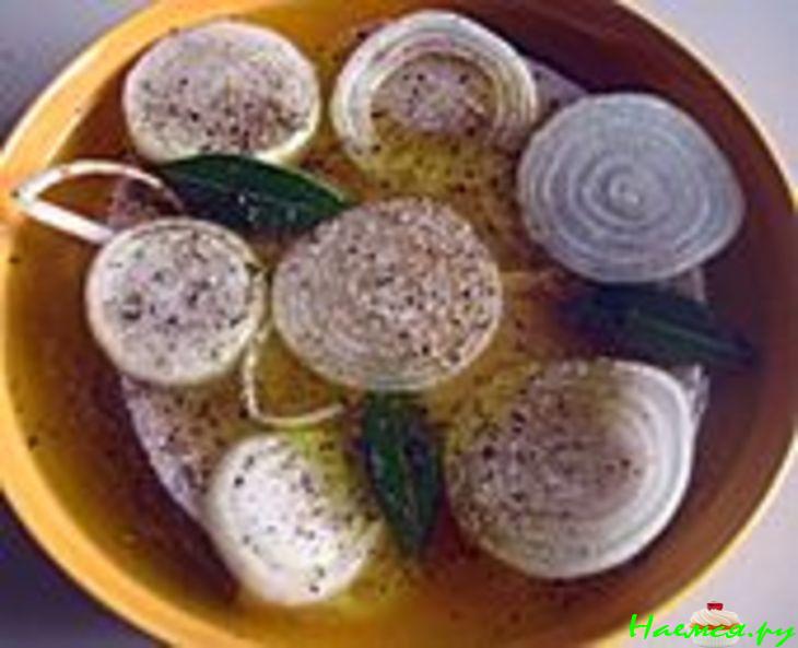 Маринованная рыба-меч с овощами Маринованная рыба-меч с овощами