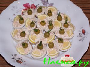 Кальмарчик фаршированный