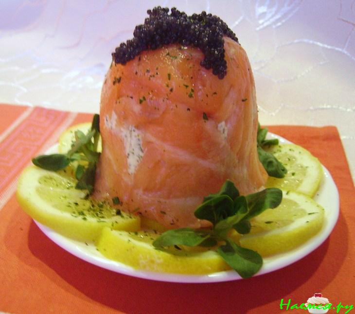 Закуска из лосося «Поцелуйчик-колокольчик»