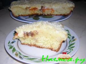 Манник с творожно-фруктовой начинкой