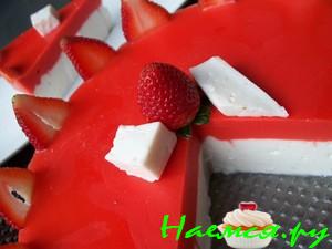 Десертный творожно-фруктовый торт