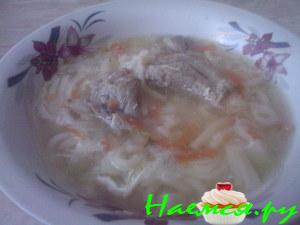 Суп домашний с яйцом