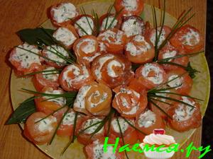 Закуска 'Завитушки из горбуши'